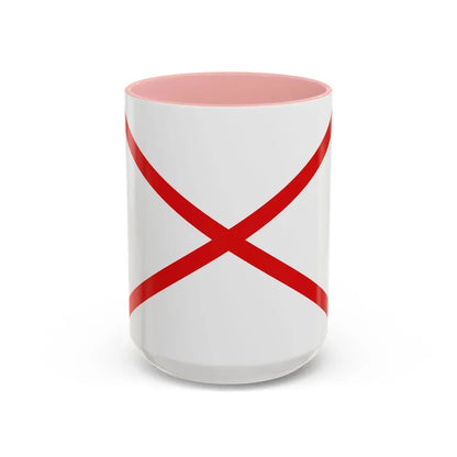 Flag of Valdivia Chile - Accent Coffee Mug 15oz Pink - Go Mug Yourself