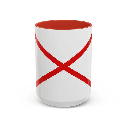 Flag of Valdivia Chile - Accent Coffee Mug 15oz Red - Go Mug Yourself