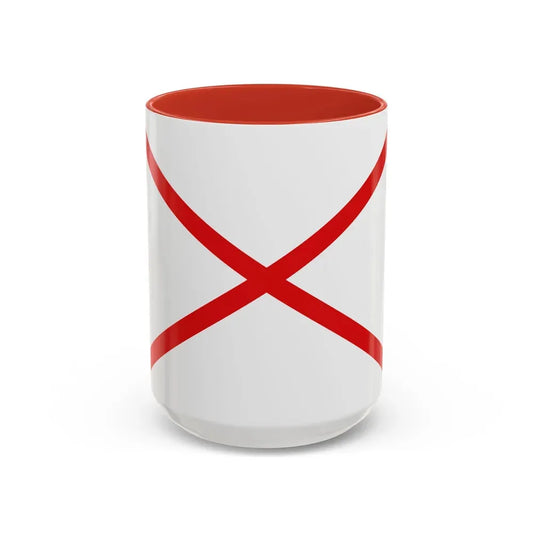 Flag of Valdivia Chile - Accent Coffee Mug 15oz Red - Go Mug Yourself