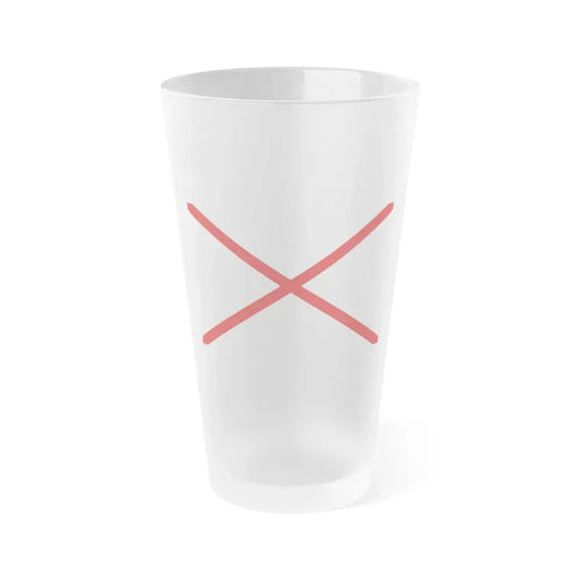 Flag of Valdivia Chile - Frosted Pint Glass 16oz 16oz Frosted - Go Mug Yourself