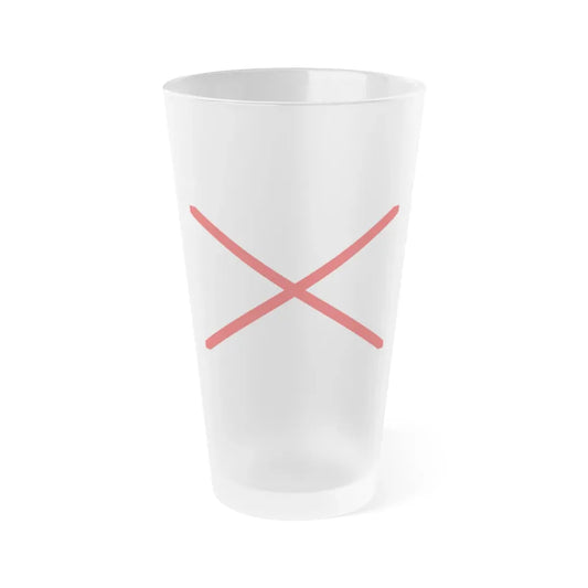 Flag of Valdivia Chile - Frosted Pint Glass 16oz 16oz Frosted - Go Mug Yourself