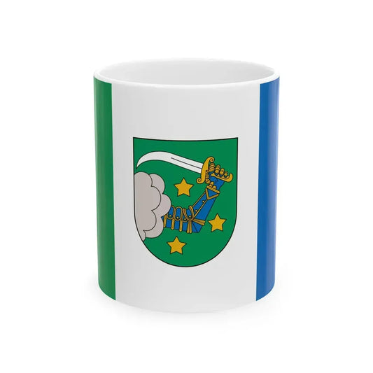 Flag of Valka (Latvia) White Coffee Mug 11oz - Go Mug Yourself