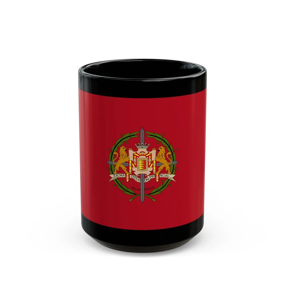 Flag of Valladolid Spain - Black Coffee Mug-15oz-Go Mug Yourself