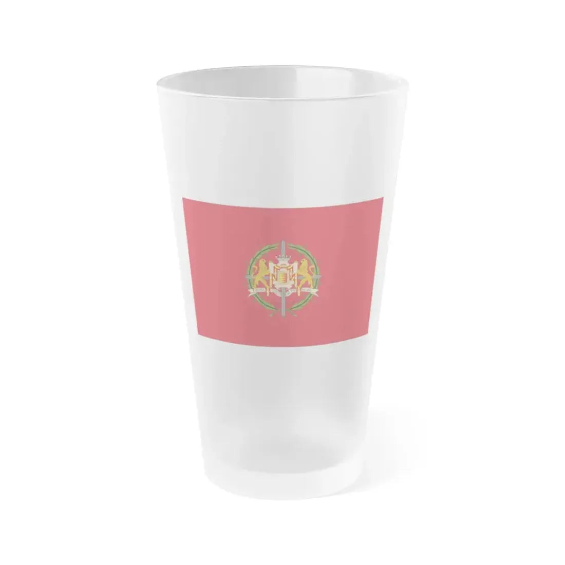 Flag of Valladolid Spain - Frosted Pint Glass 16oz 16oz Frosted - Go Mug Yourself