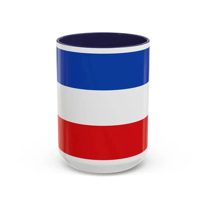 Flag of Valledupar Cesar Colombia - Accent Coffee Mug 15oz Navy - Go Mug Yourself