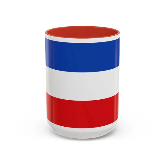 Flag of Valledupar Cesar Colombia - Accent Coffee Mug 15oz Red - Go Mug Yourself