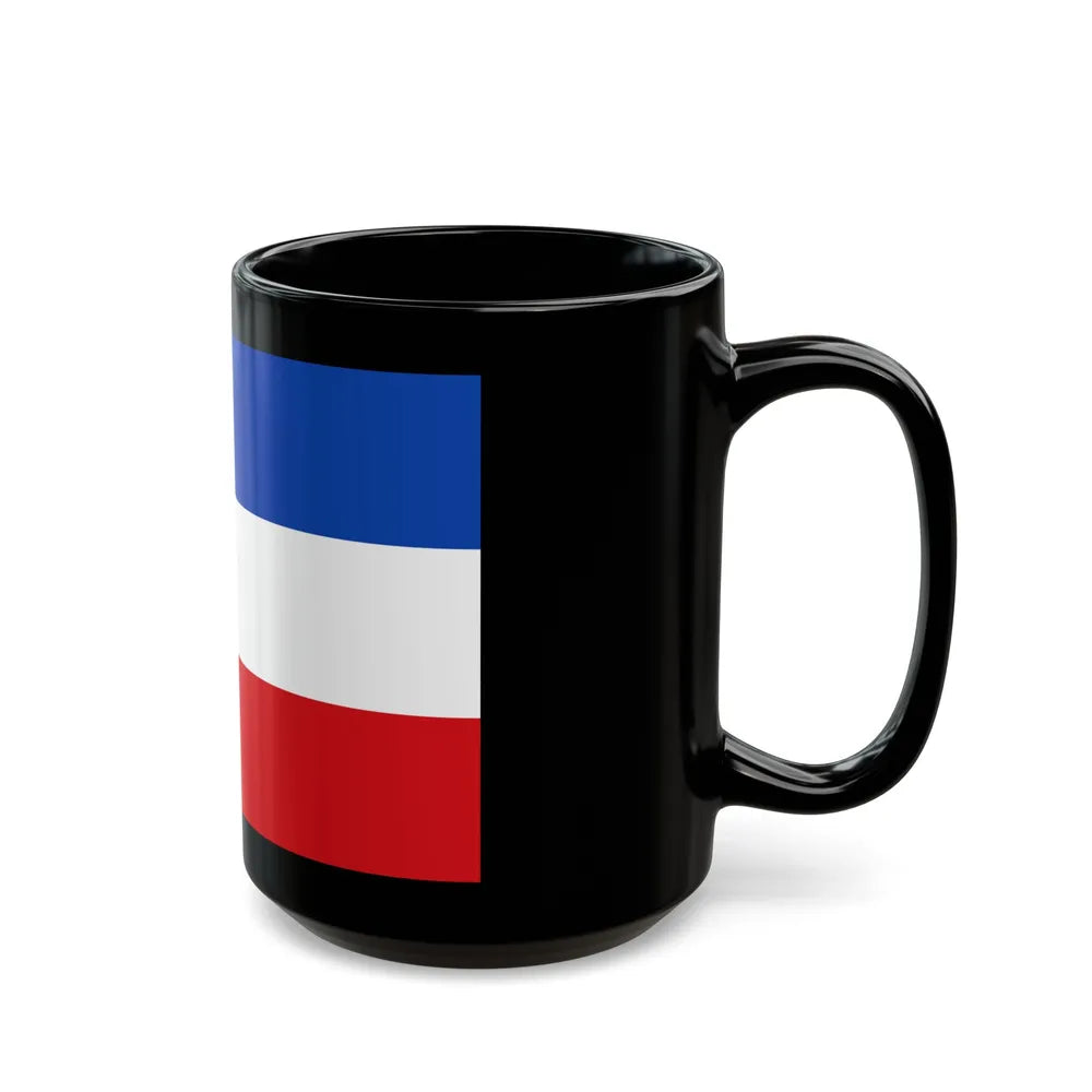 Flag of Valledupar Cesar Colombia - Black Coffee Mug-Go Mug Yourself