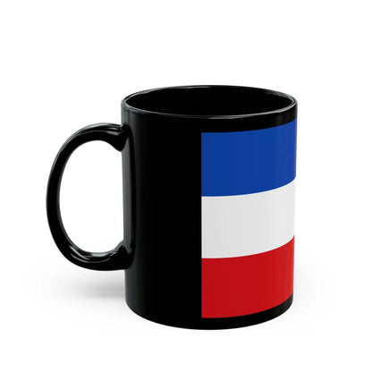 Flag of Valledupar Cesar Colombia - Black Coffee Mug-Go Mug Yourself