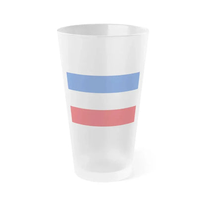 Flag of Valledupar Cesar Colombia - Frosted Pint Glass 16oz 16oz Frosted - Go Mug Yourself