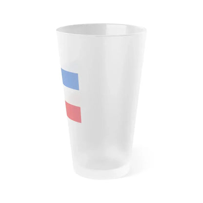 Flag of Valledupar Cesar Colombia - Frosted Pint Glass 16oz - Go Mug Yourself