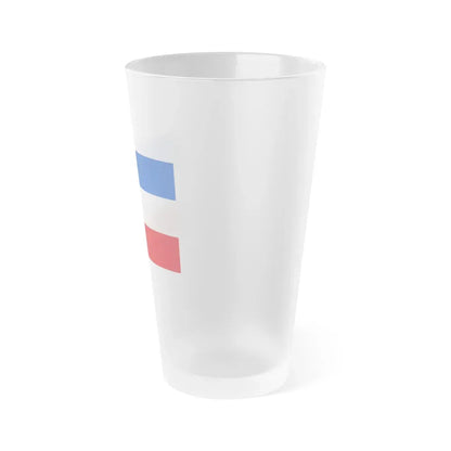 Flag of Valledupar Cesar Colombia - Frosted Pint Glass 16oz - Go Mug Yourself