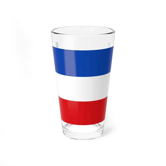 Flag of Valledupar Cesar Colombia - Pint Glass 16oz 16oz - Go Mug Yourself