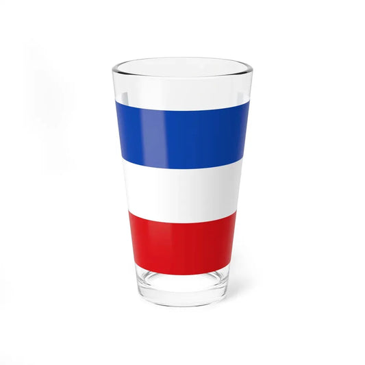 Flag of Valledupar Cesar Colombia - Pint Glass 16oz 16oz - Go Mug Yourself
