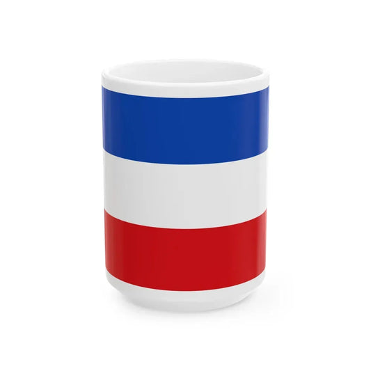 Flag of Valledupar Cesar Colombia - White Coffee Mug 15oz - Go Mug Yourself
