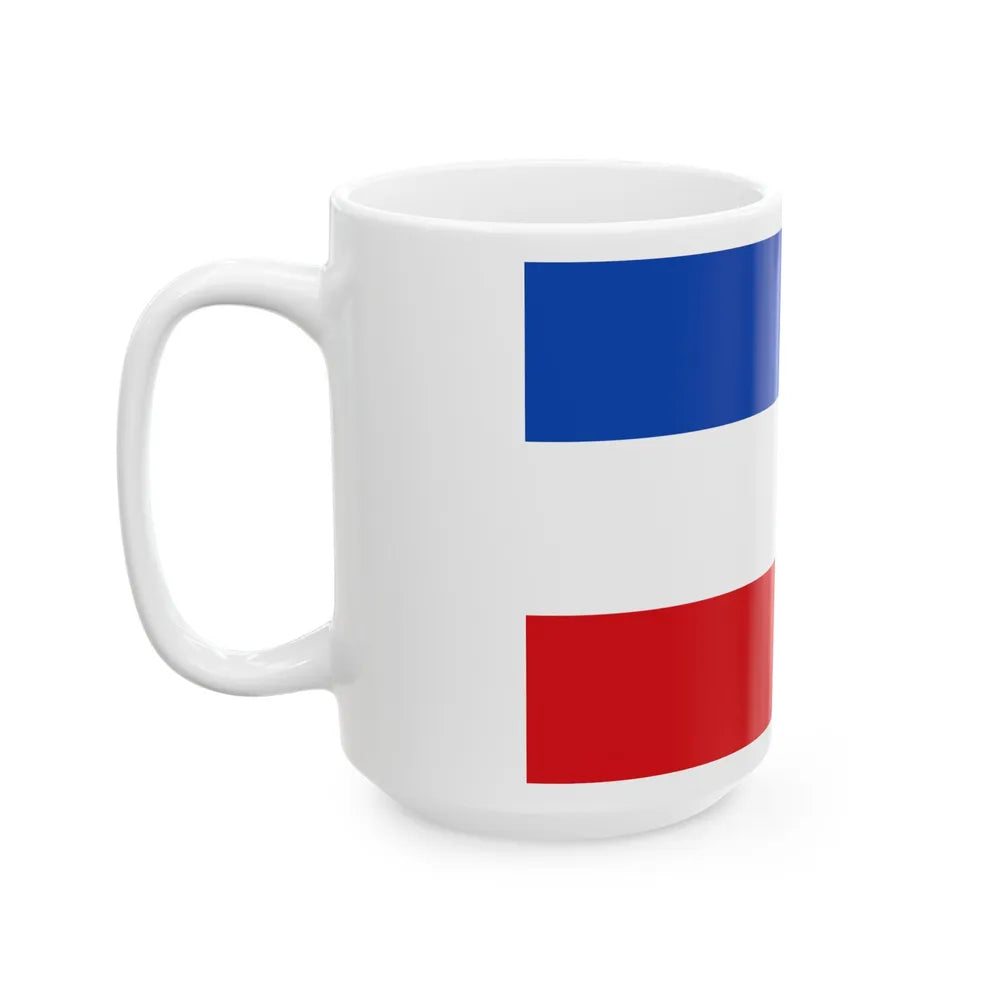 Flag of Valledupar Cesar Colombia - White Coffee Mug-Go Mug Yourself