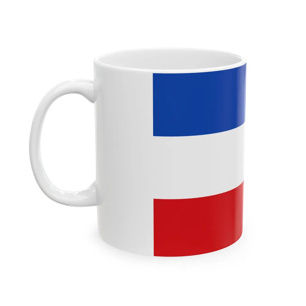 Flag of Valledupar Cesar Colombia - White Coffee Mug-Go Mug Yourself