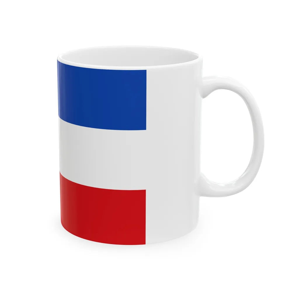 Flag of Valledupar Cesar Colombia - White Coffee Mug-Go Mug Yourself