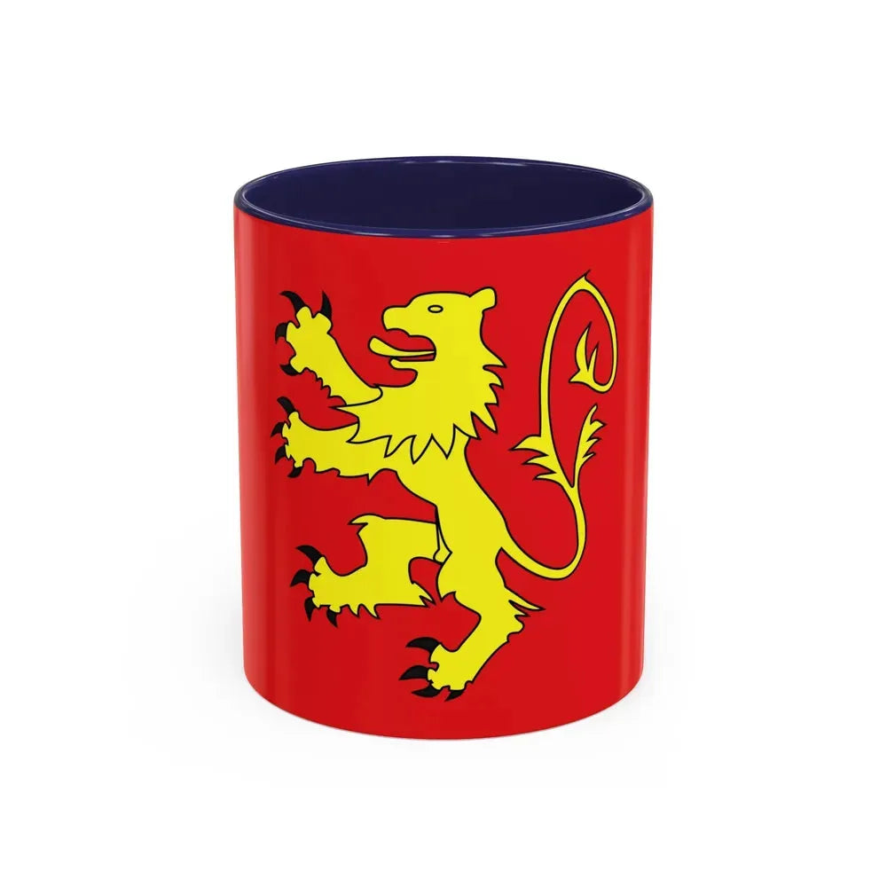Flag of Valletta Malta - Accent Coffee Mug 11oz Navy - Go Mug Yourself