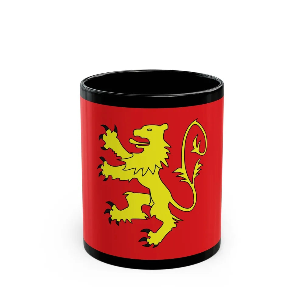 Flag of Valletta Malta - Black Coffee Mug-11oz-Go Mug Yourself