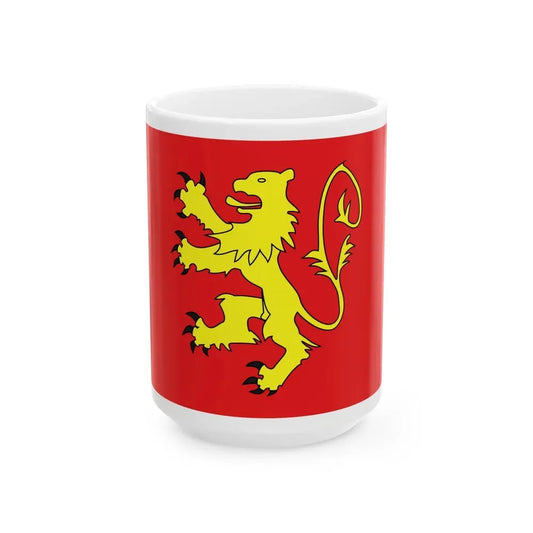 Flag of Valletta Malta - White Coffee Mug 15oz - Go Mug Yourself