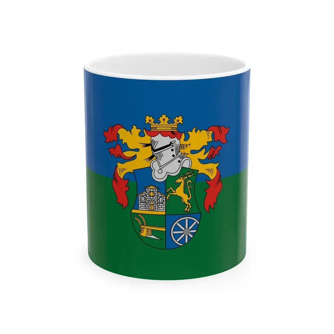 Flag of Vallus (Hungary) White Coffee Mug 11oz - Go Mug Yourself