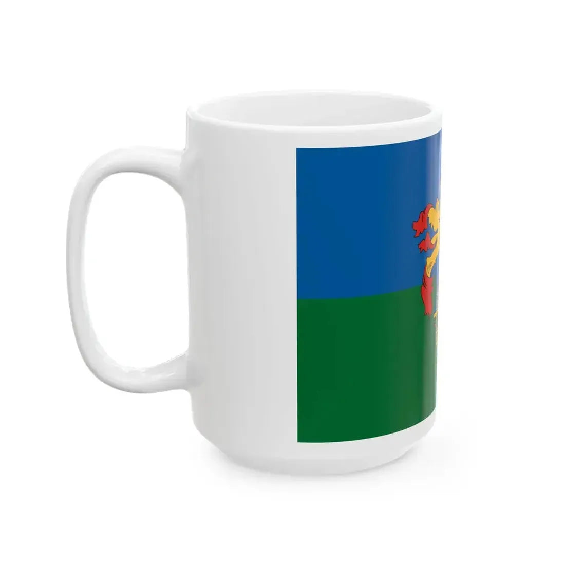 Flag of Vallus (Hungary) White Coffee Mug - Go Mug Yourself