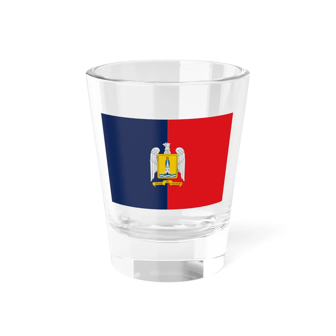 Flag of Valparaiso Chile (Chile) Shot Glass 1.5oz 1.5oz - Go Mug Yourself