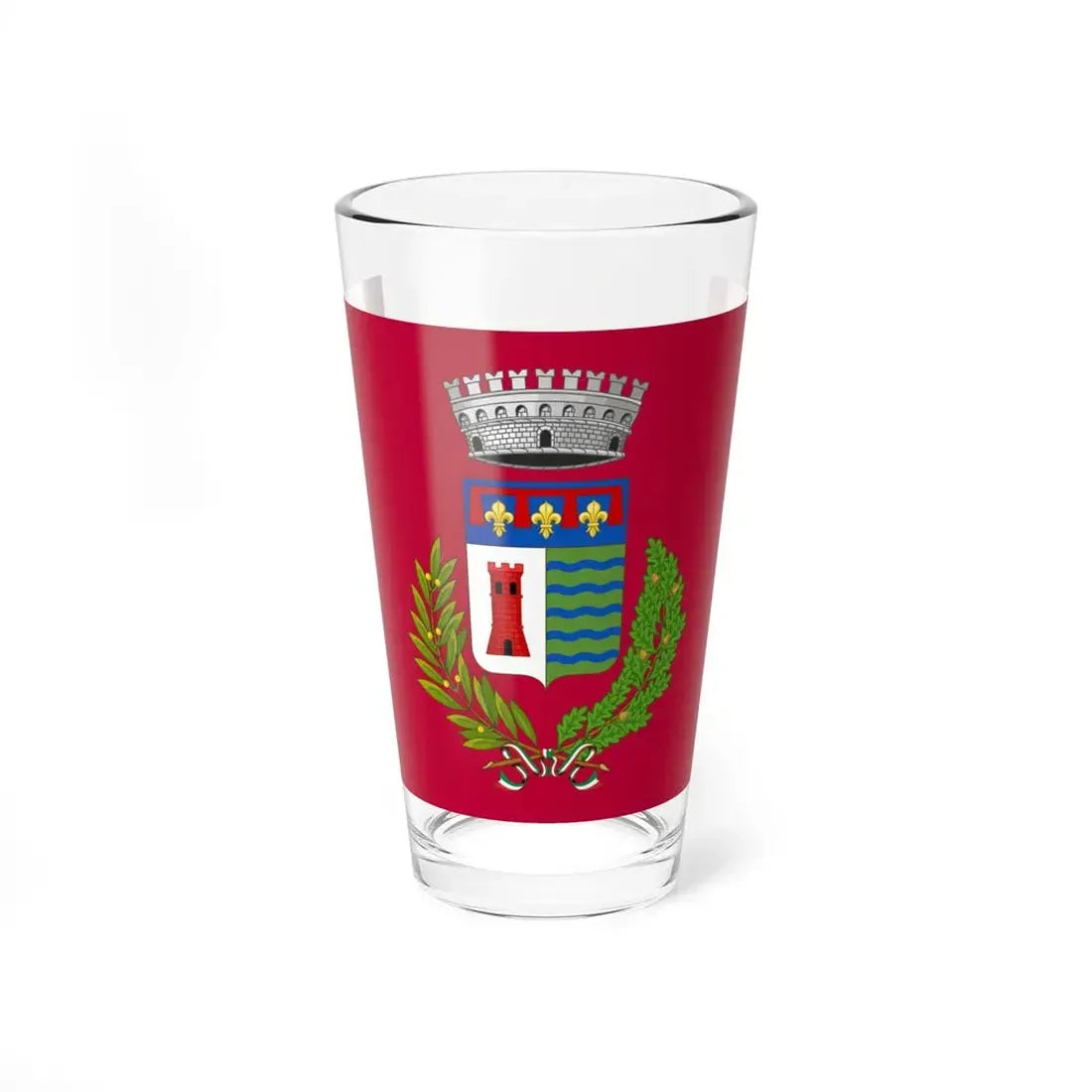 Flag of Valsamoggia (Italy) Pint Glass 16oz 16oz - Go Mug Yourself