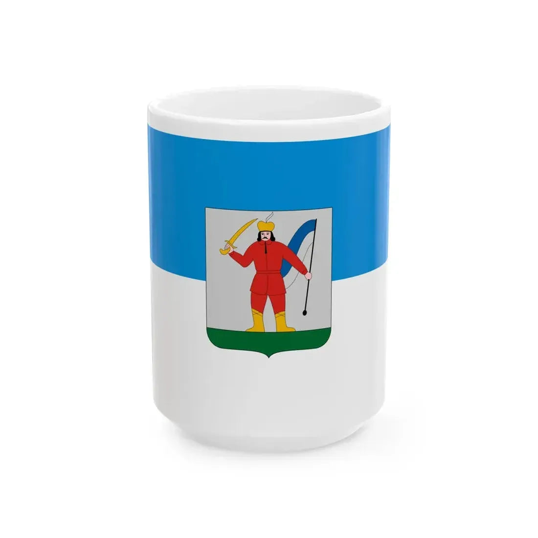 Flag of Vamospercs (Hungary) White Coffee Mug 15oz - Go Mug Yourself