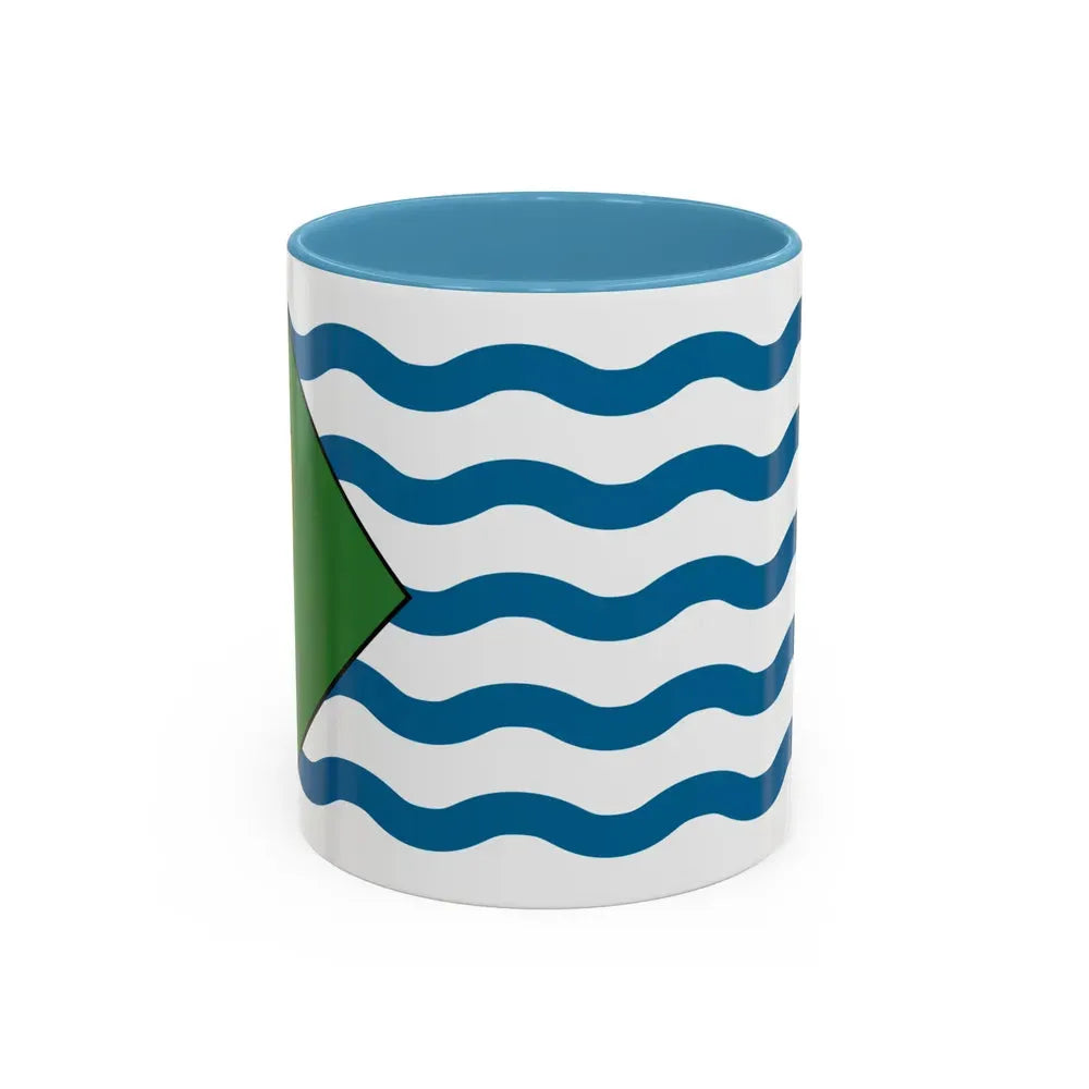 Flag of Vancouver Canada - Accent Coffee Mug 11oz Light Blue - Go Mug Yourself