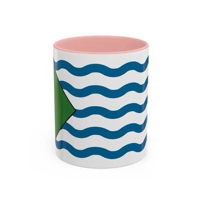Flag of Vancouver Canada - Accent Coffee Mug 11oz Pink - Go Mug Yourself