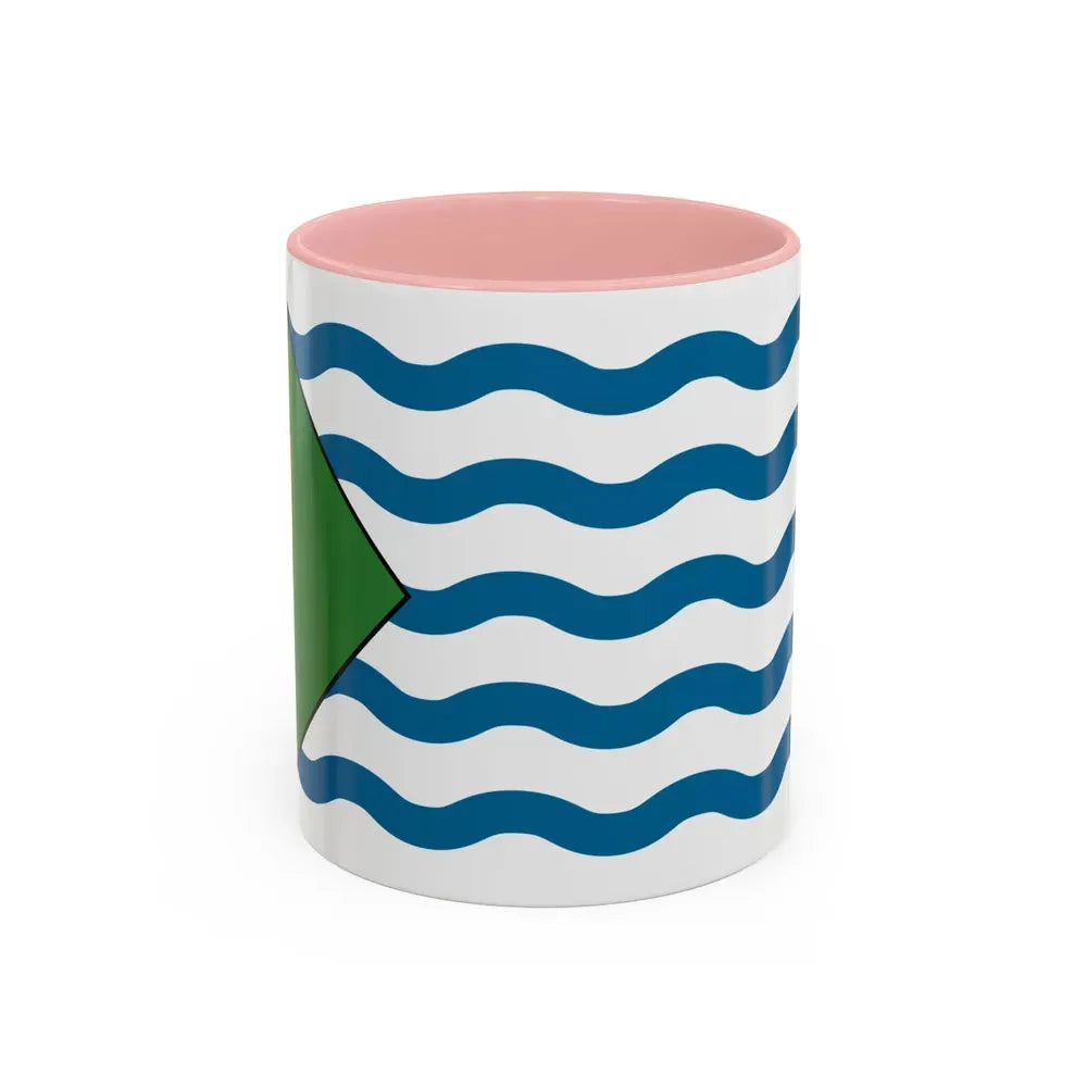 Flag of Vancouver Canada - Accent Coffee Mug 11oz Pink - Go Mug Yourself