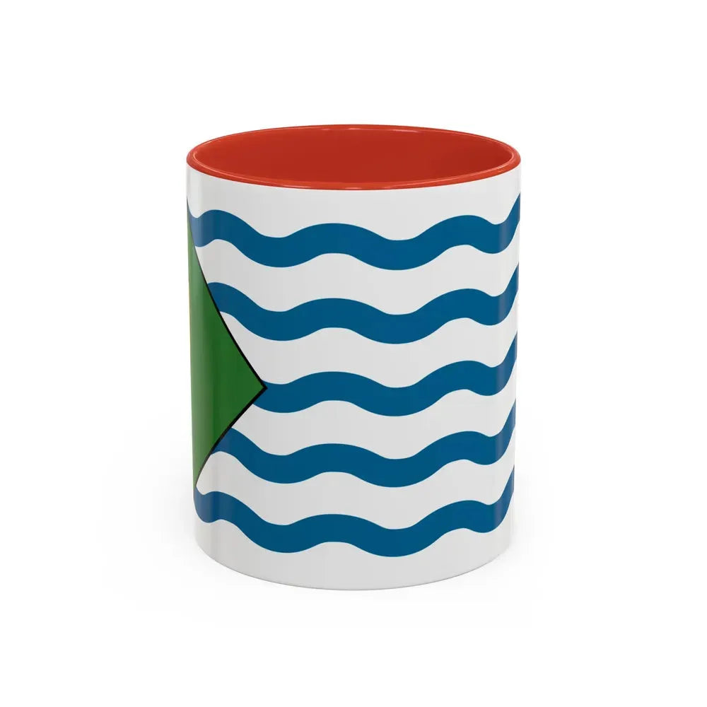 Flag of Vancouver Canada - Accent Coffee Mug 11oz Red - Go Mug Yourself