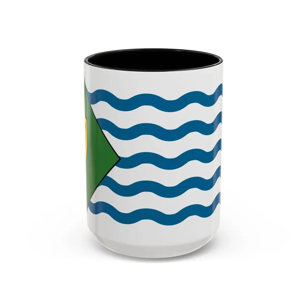 Flag of Vancouver Canada - Accent Coffee Mug 15oz Black - Go Mug Yourself