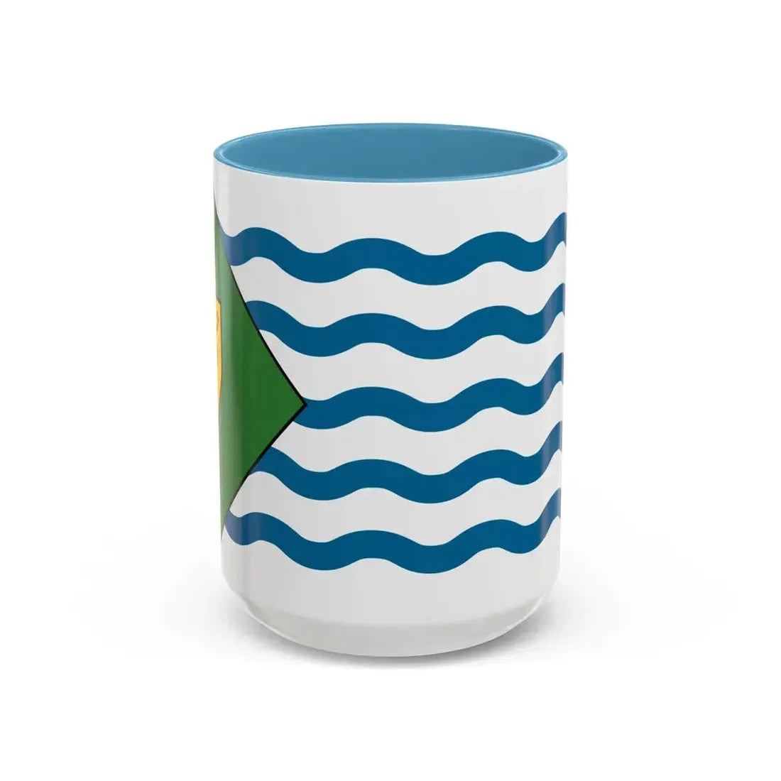 Flag of Vancouver Canada - Accent Coffee Mug 15oz Light Blue - Go Mug Yourself