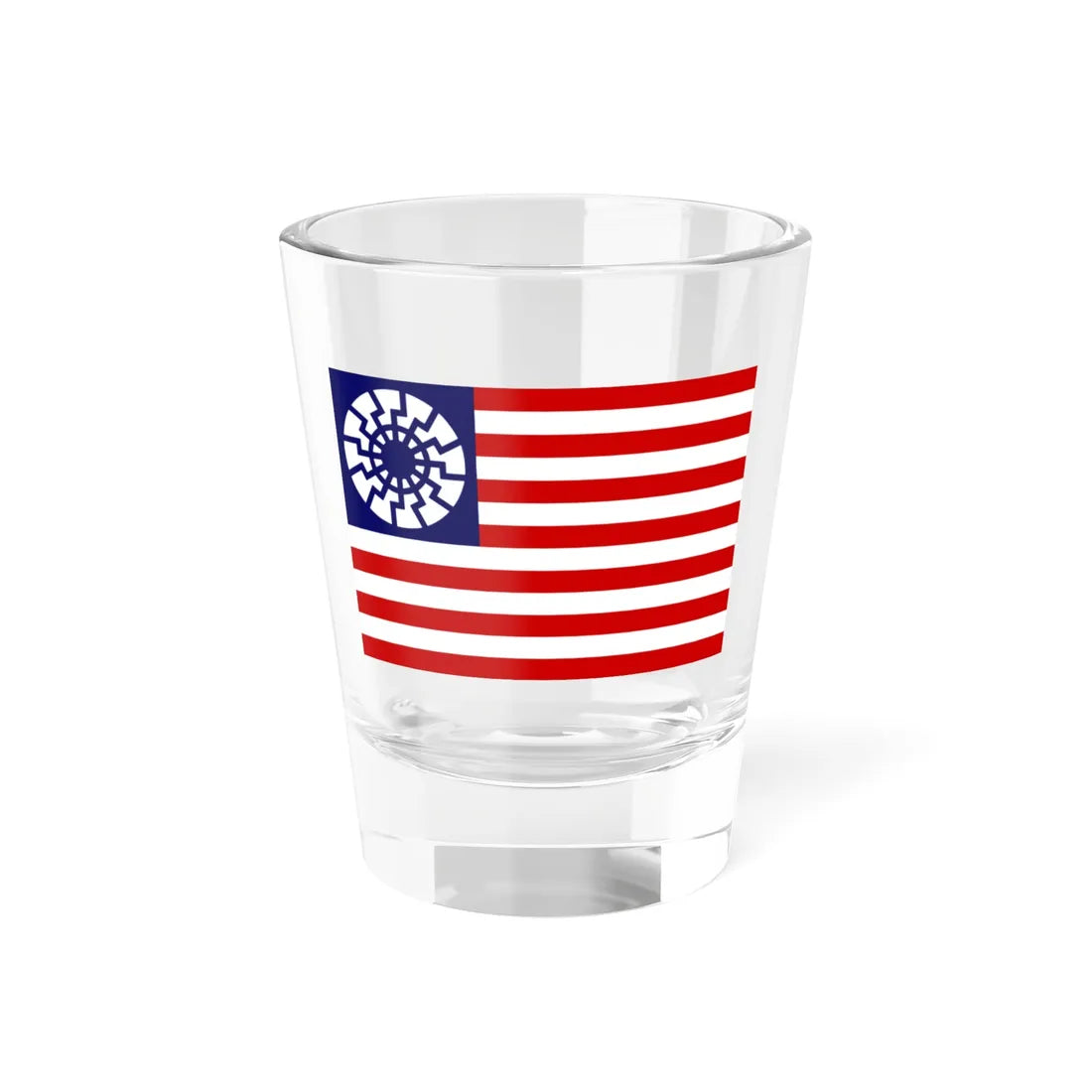 Flag of Vanguard America alternative 02 (United States) Shot Glass 1.5oz 1.5oz - Go Mug Yourself