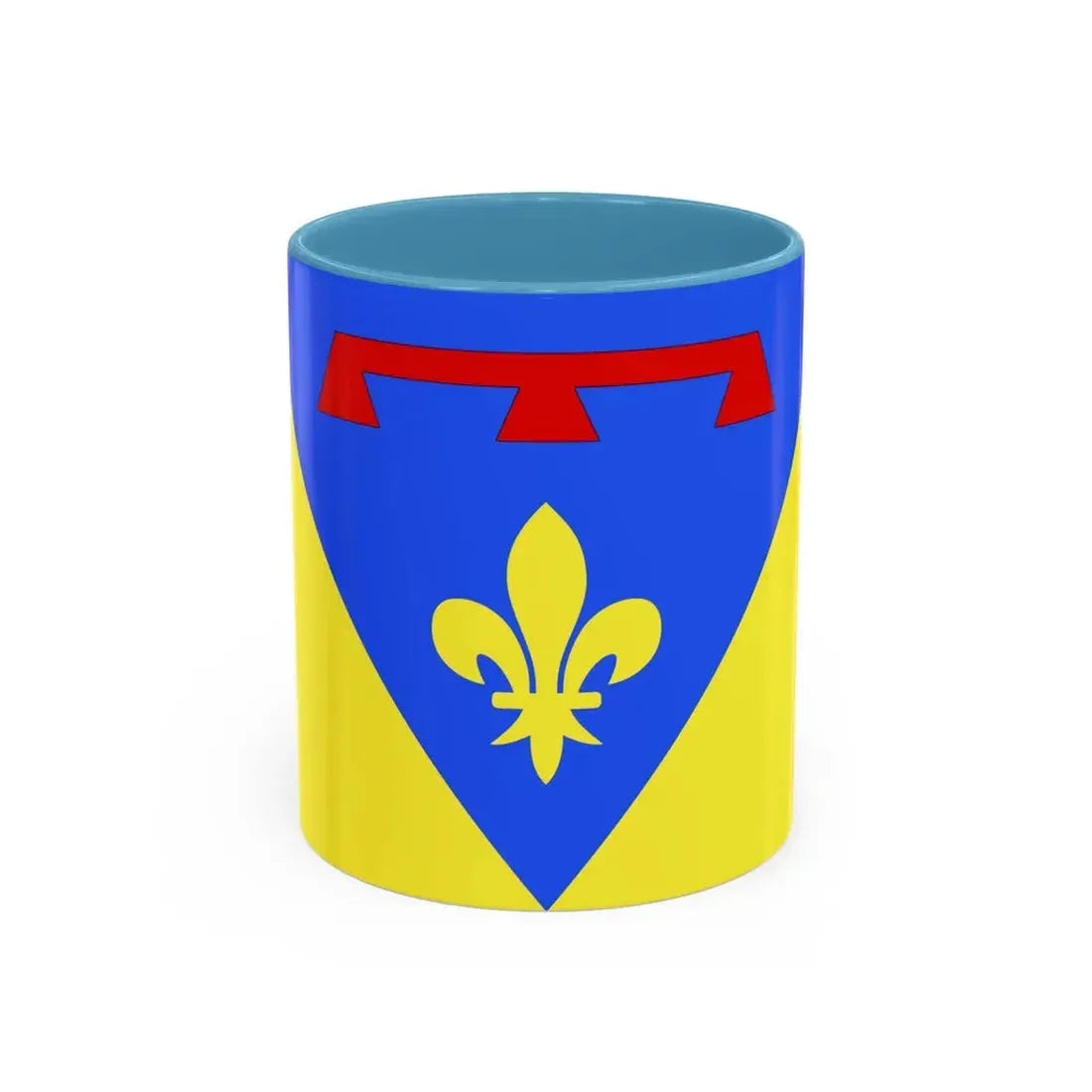 Flag of Var France 2 - Accent Coffee Mug 11oz Light Blue - Go Mug Yourself