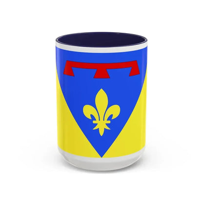 Flag of Var France 2 - Accent Coffee Mug 15oz Navy - Go Mug Yourself