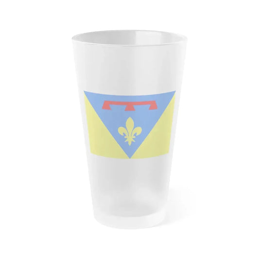 Flag of Var France 2 - Frosted Pint Glass 16oz 16oz Frosted - Go Mug Yourself