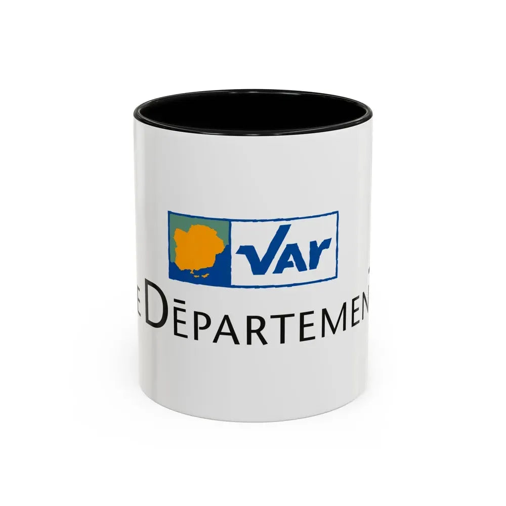 Flag of Var France - Accent Coffee Mug 11oz Black - Go Mug Yourself