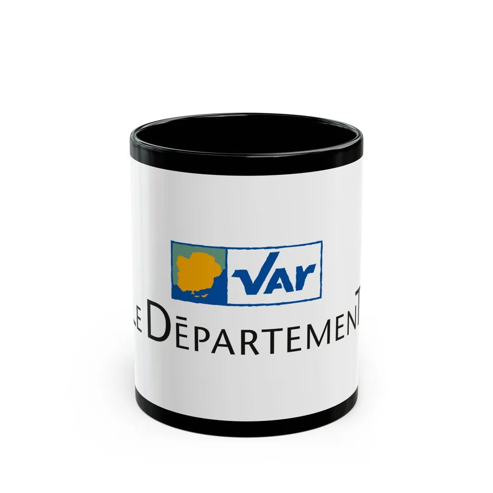 Flag of Var France - Black Coffee Mug-11oz-Go Mug Yourself