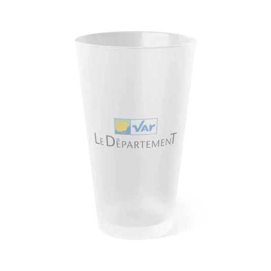 Flag of Var France - Frosted Pint Glass 16oz 16oz Frosted - Go Mug Yourself