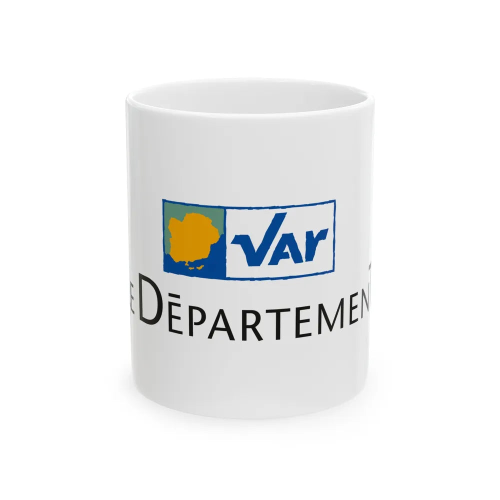 Flag of Var France - White Coffee Mug-11oz-Go Mug Yourself