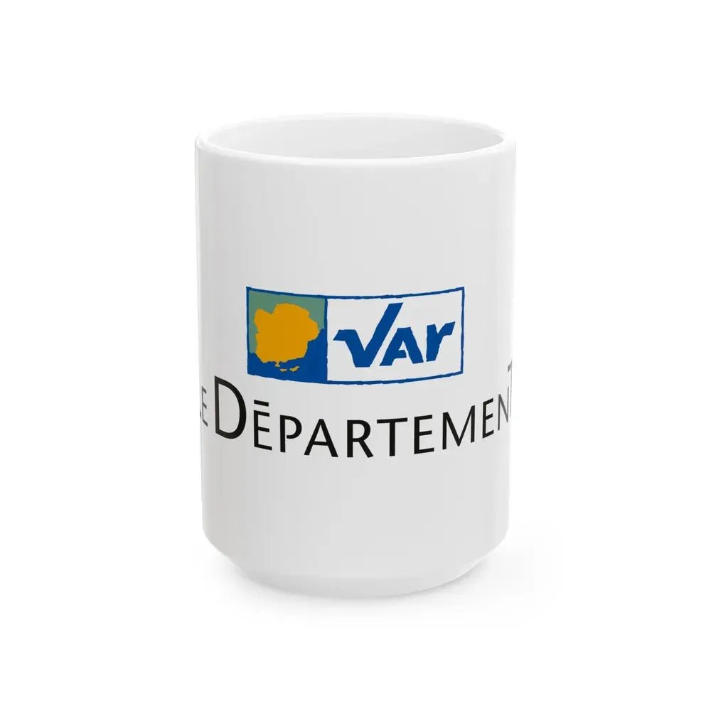Flag of Var France - White Coffee Mug 15oz - Go Mug Yourself