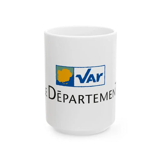 Flag of Var France - White Coffee Mug 15oz - Go Mug Yourself