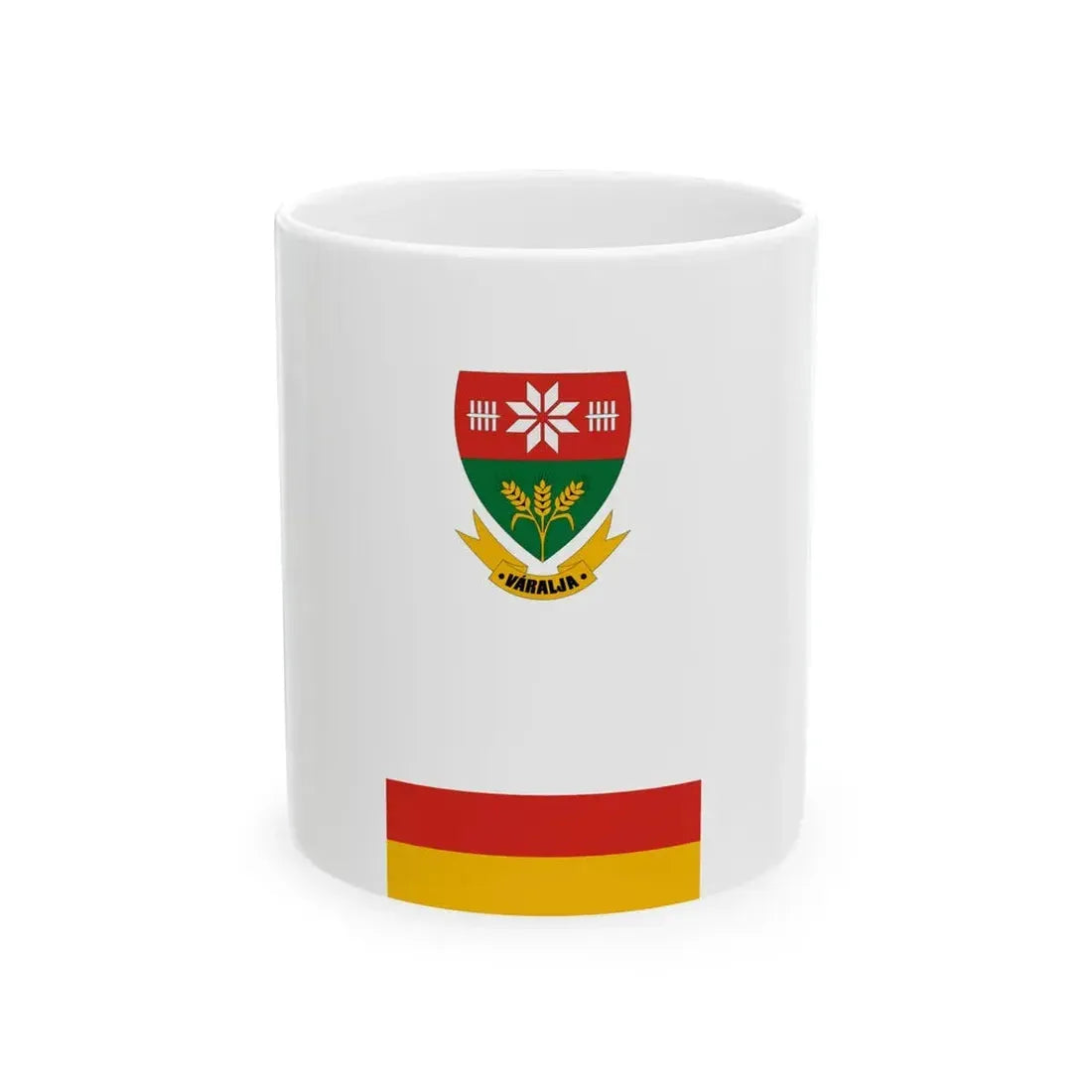 Flag of Varalja (Hungary) White Coffee Mug 11oz - Go Mug Yourself