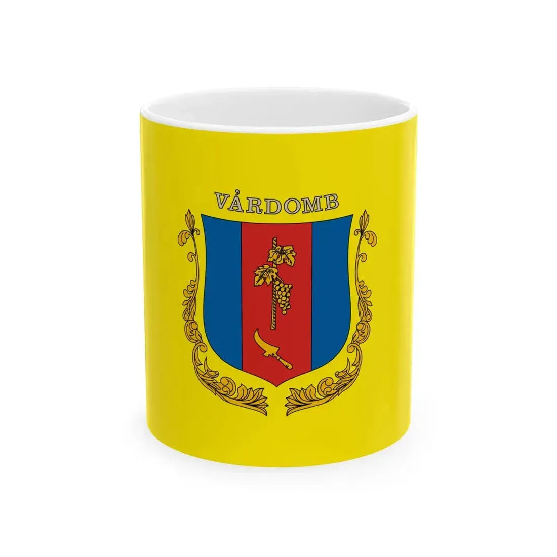 Flag of Vardomb (Hungary) White Coffee Mug 11oz - Go Mug Yourself