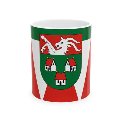 Flag of Varosfold (Hungary) White Coffee Mug 11oz - Go Mug Yourself