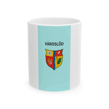 Flag of Varoslod (Hungary) White Coffee Mug 11oz - Go Mug Yourself
