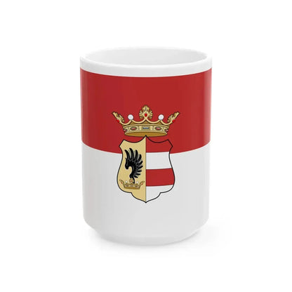 Flag of Varpalota (Hungary) White Coffee Mug 15oz - Go Mug Yourself